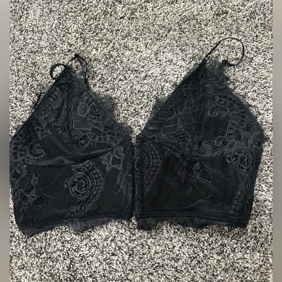 PrettyLittleThing Tops - PrettyLittleThing Black lace bralette